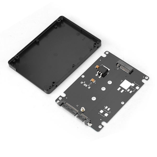 NGFF SSD Solid State Drive till SATA3 Riser Adapter Converter Card Svart
