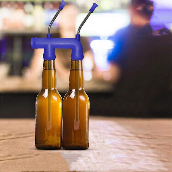 Dobbel ølsnorkel øldispenser for collegefester bursdager jul nyttårsfest