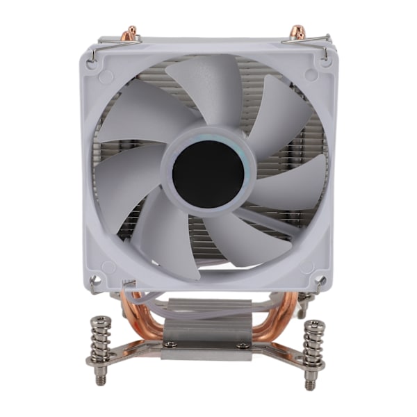 9CM CPU-kylare 2 kopparvärmeledningar Färgglada ljuseffekter DIY Installera datorns CPU-kylfläktar för moderkort
