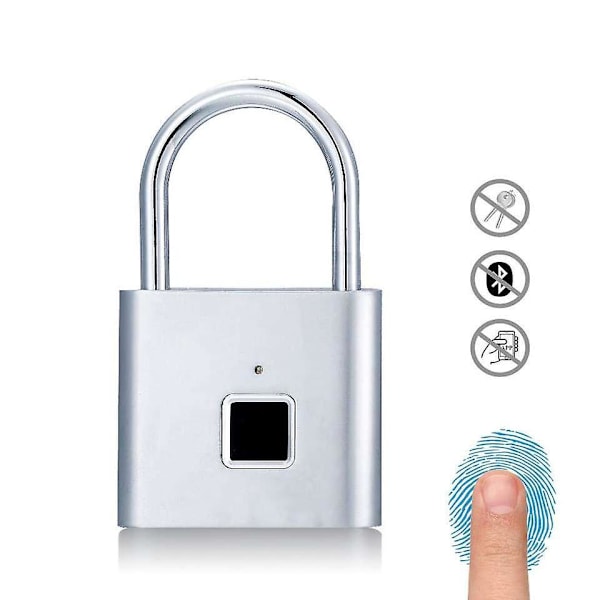 Älykäs Bluetooth-sormenjälkitukko Avaimeton biometrinen lukko matkatavaroiden, reppujen ja polkupyörien lukitsemiseen