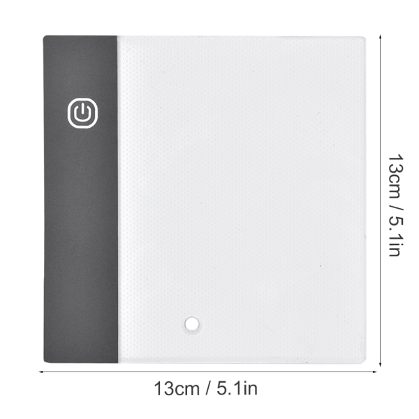 Bærbart USB LED-tegnebrettsett for håndmaling med posisjoneringshull