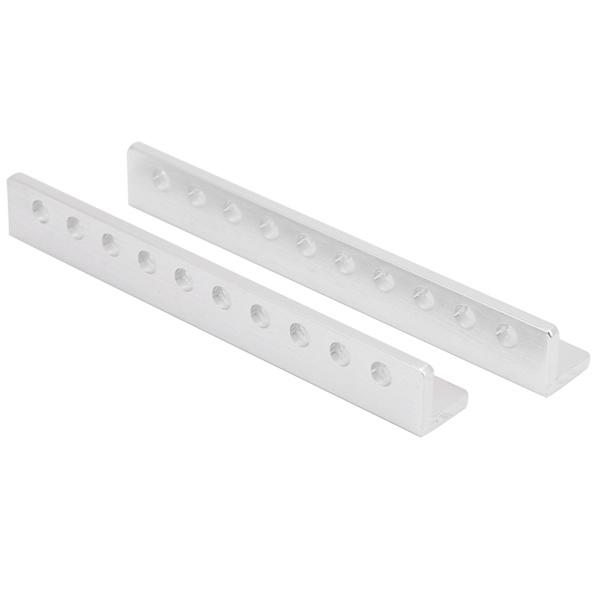 10-reikäinen L-muotoinen palkki alumiini 3103-0010-0088 Teollisuusrobotin lisävaruste 12x12x88mm