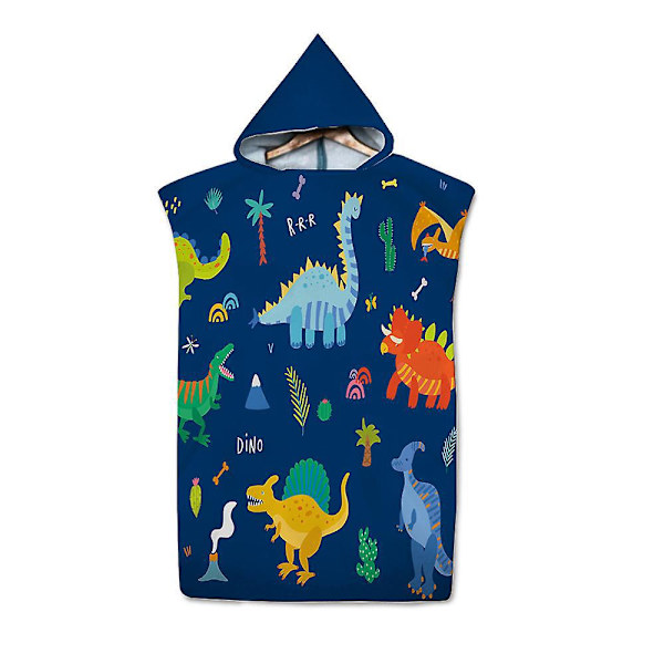Dinosaur Beach Handduk - Sandtät och snabbtorkande, 75cm X 65cm