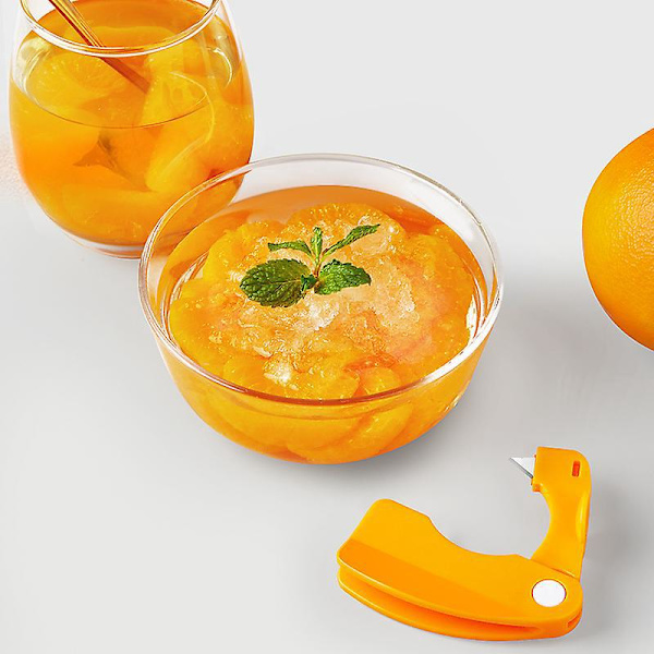 Foldbar PP Appelsin- og Citronfrugtskalfjerner - Grøntsags-skærer