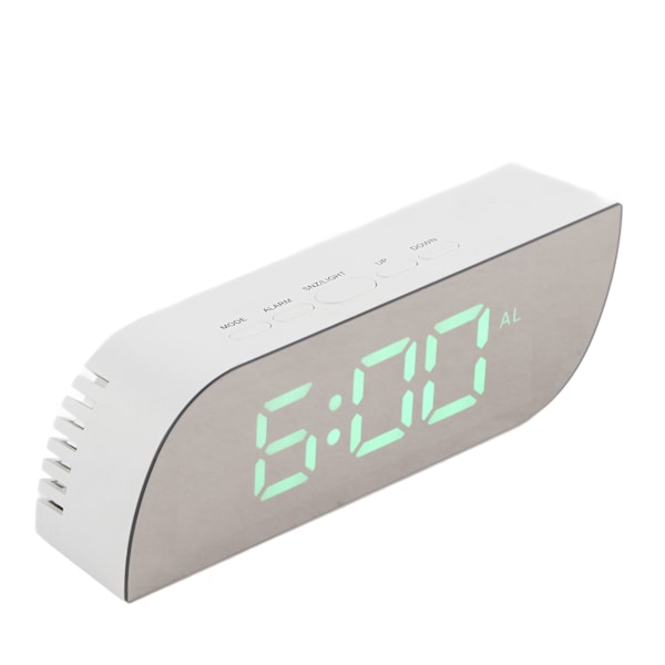 LED Digital Klocka 12/24 Timmars Konvertering Justerbar Ljusstyrka Sängklocka GHY-0801Grön