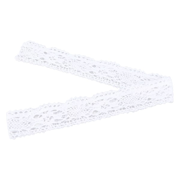 Tyg Trim DIY Bomullsnät 3,5 cm Bredd 10 Yards Utsökt Spetsband för Gardin Kläder Bordsduk Present Dekoration