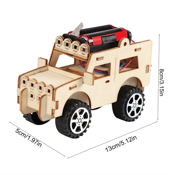 Barn Elektrisk DIY För Jeep Modell Fysiskt Experiment Leksak Tidig Pedagogisk Present
