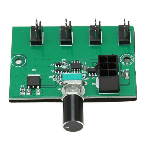 Chassis Fan Speed ​​Controller Hub DC 12V PWM 4-kanals vifteadapter for 4pin 3pin 2pin PC-vifte
