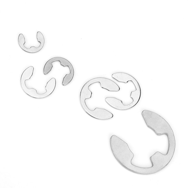 300 st E-clipssats Rostfritt stål E-typ Låsring Circlip Sortimentsats M1.2~M15