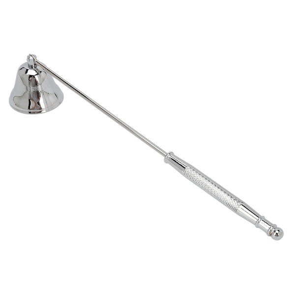Candle Wick Snuffer Rostfritt stål Wick Flame Snuffer Vintage Släckare med långt handtag Silver
