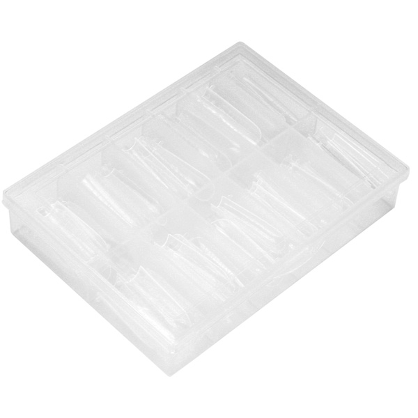 120 stk Profesjonell spikerform Hjemmesalong Portable Transparent Full Cover False Nail Tips
