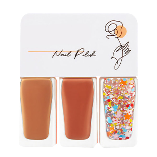3-pack nagellackset på vattenbasis för kvinnor, lätt att ta bort, snabbtorkande nagellack för dejting, halloweenfest T07