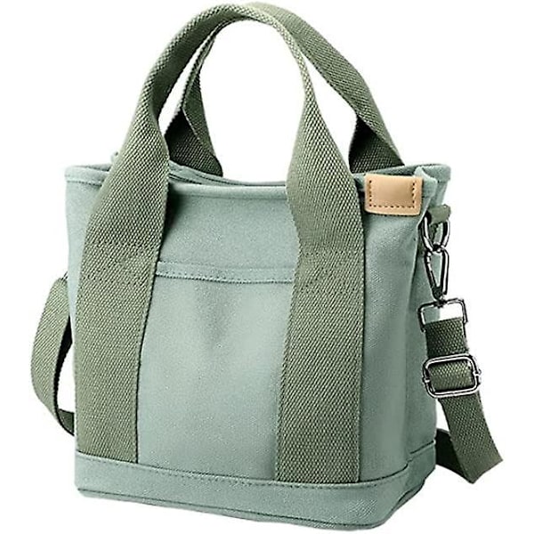 Stor Kapacitet Multi Ficka Handväska Dam Mode Canvas Tote Axelremsväska Arbete Resa Student Sjuksköterska Mamma Väska