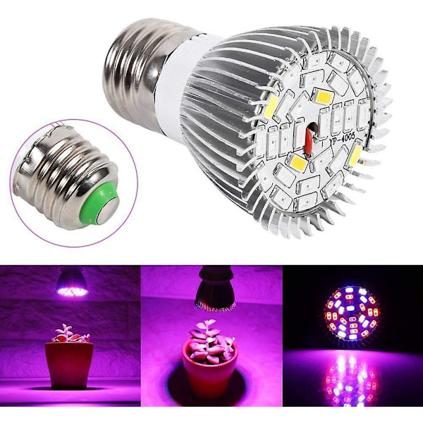 Kasvivalo, LED-kasvilamppu 50W E27 Suurteho Paneeli Täysi Spektri LED Kasvihuone Hydroponinen Vihannes Ruukkukasvi Kukkiva Kasvi Kasvilamppu Sisä
