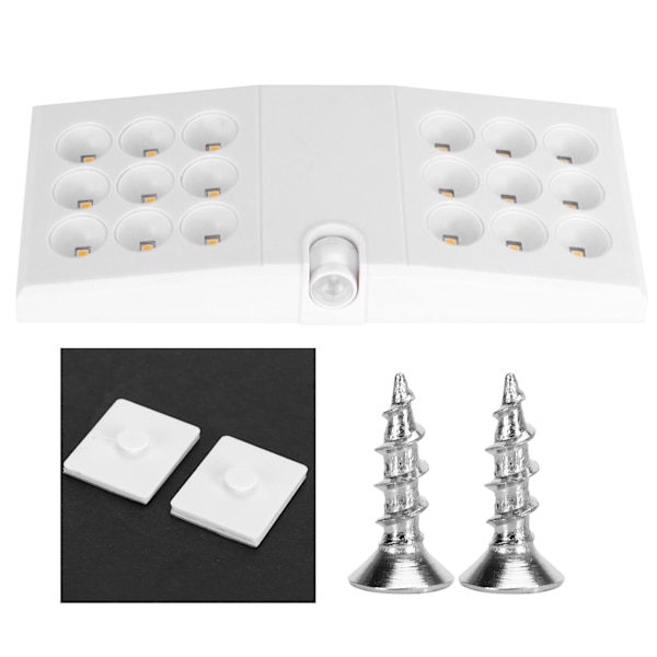 LED-rörelsesensorlampa USB infraröd skanning PIR nattlampa för garderobsskåp varmvit