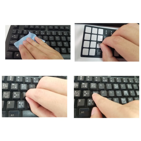Thai tastatur-klistremerker 15,6 tommer slitesterkt PVC-frosted tekstur Slitesterk datamaskintastaturskinn for thailandsk bærbar datamaskin Thai oransje bokstaver på svart