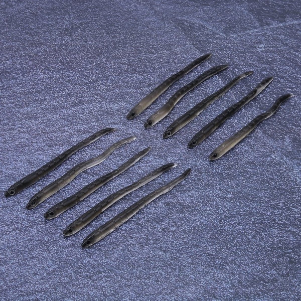 Silikon, kunstig orm, meitemark, myk fiskelokk Agn, fiskeutstyr (10 stk, 1,7 g, 9 cm)