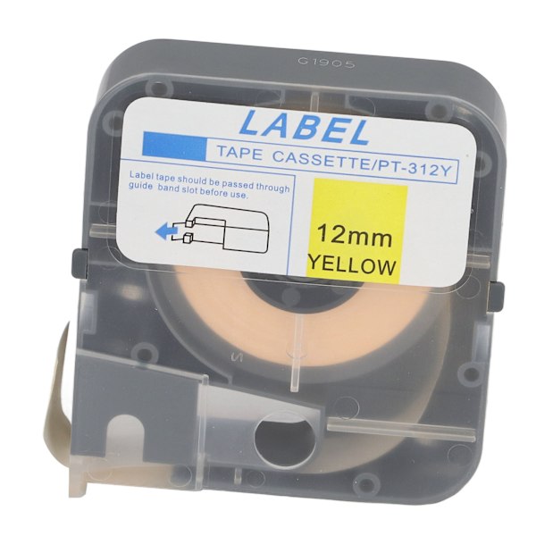 MAX Line -koneen LM 380E LM 390A LM 370A LM 380A LM 380EZ 12 mm 26,2 jalkaa keltainen itseliimautuva tarranauha kuorella