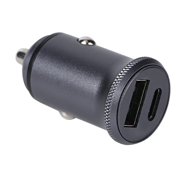 Bärbar dubbel USB-port snabb billaddare stöd för QC3.0