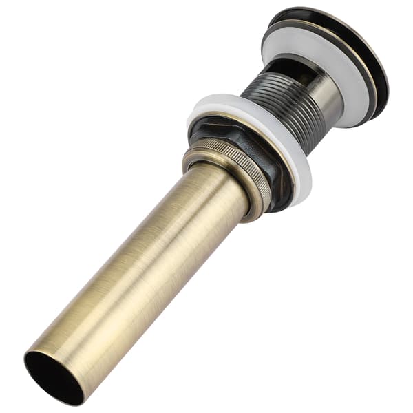 G1 1/4\" Messing baderomsvask Pop Up avløpsenhet med overløp (grønn bronse)