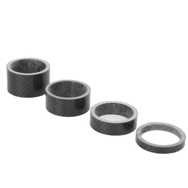 Cykel Headset Vaskemaskine Fuld Carbon Fiber Cykel Forgaffel Stammeafstandspasning Passer Til 1,1 Tommer Forgaffel 4stk