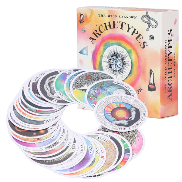 Rund Tarot Deck Cafe Party Skæbne Divination Vejledning Tarot Kort Brætspil Gave til Begynder