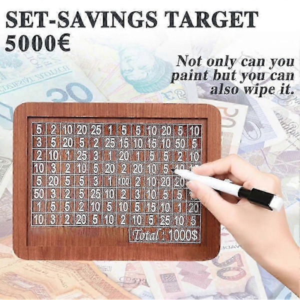 Kontantboks i tre Spareboks i tre Pengeboks Kontantspareboks 1000 kapasitet