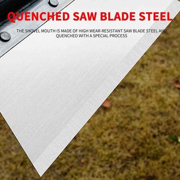 30 cm flat isspade i rustfritt stål, multifunksjonelt ugressverktøy for luking, planting, gård, hage