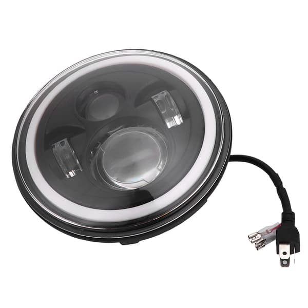 7 tommer runde LED-forlygter Halo Angle Eyes Dagkørelys Blinklys