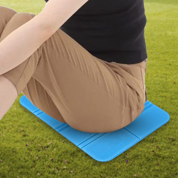 4ST Grön nedbrytbar XPE Utomhusvikbar Kudde Bärbar Fuktsäker Matta Resa Picknick Pad Blå