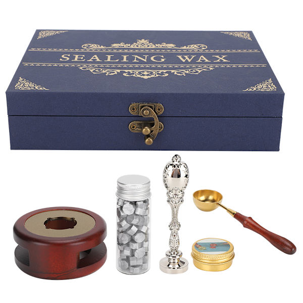 Sigillvaxstämpel-set presentförpackning Tätningsvax DIY Retro Dekorera Dedikerade Hantverksverktyg Modell A