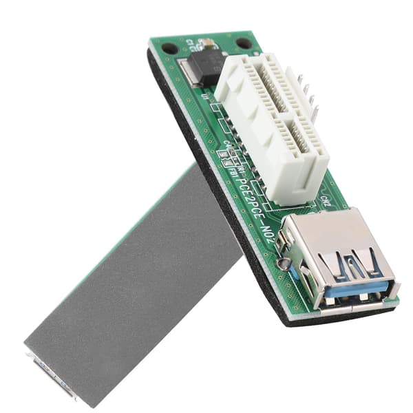 PCI-E Express 1x til 16x Mining Extender Riser-kort med USB-kabel