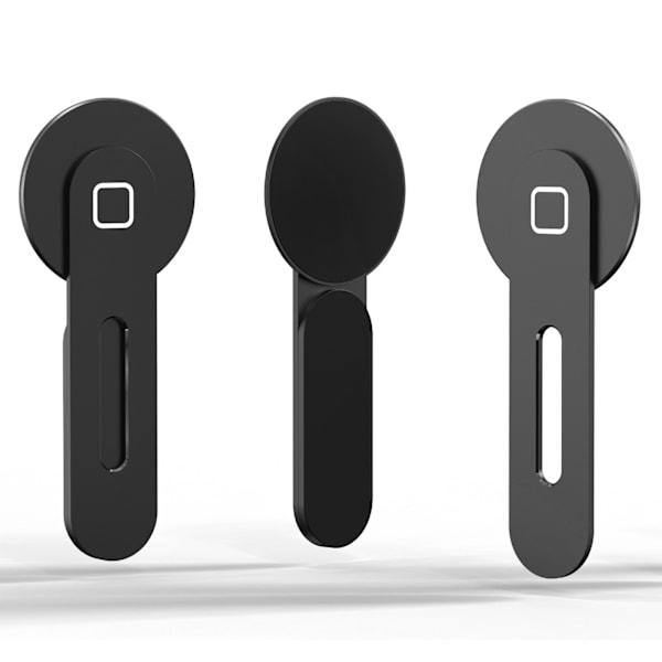 Magnetisk bærbar telefonholder til IOS Phone 12 13 Stærk magnetisk kraft Aluminiumlegering Bærbar sidetelefonholder Sort