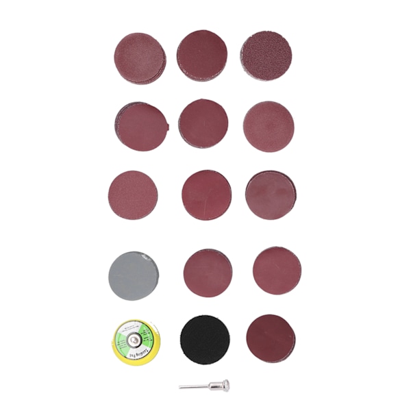 133 st sandpappersskiva kit polering med slippapper slippapper rund 2in DM05601281