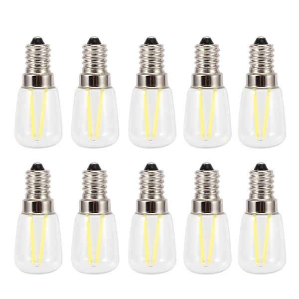 10 kpl E14 pitkä filamentti mini LED kirkkaat lamput 1,5 W AC230V