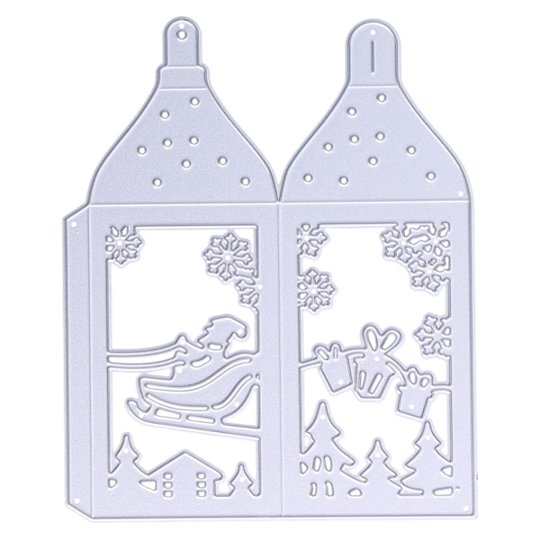 Karbonstål juleformer Innovative metallstempel for DIY preging kort gaveeske Julenissen