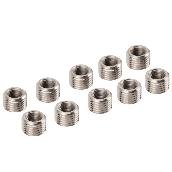 10 stk Gjengereparasjonsmutter Konverteringssokkel Rustfritt stålfeste RC1/8 M14 x 1,5 10MM