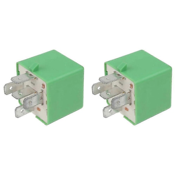 2x 12v 35a 5 Pins Kylfläktrelä Grön 6547tx kompatibel 206 207 306 307 406 407 807-B13