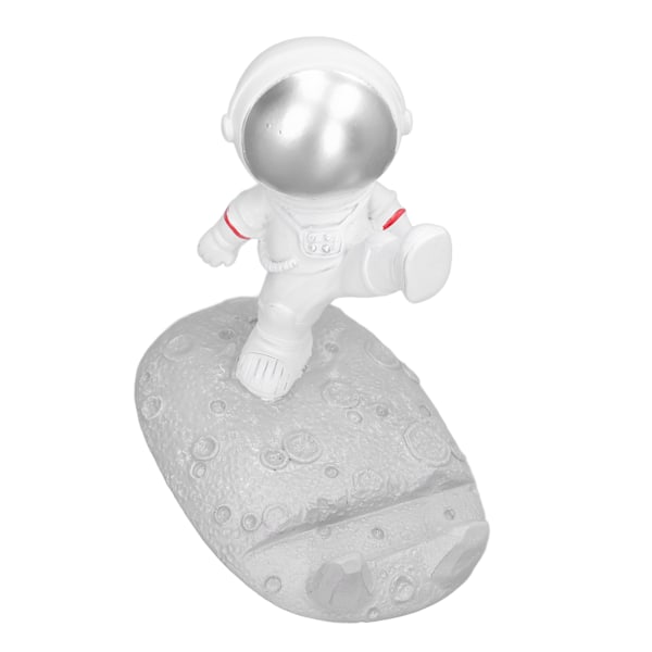 Mobiltelefonhållare Astronautform Utsökt Vacker Miljövänlig Fäste PrydnadSilver Astronaut Kick