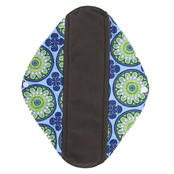 Genanvendelig menstruationsbind, vaskbar, superabsorberende, vandtæt, til kvinder, 19 x 21 cm / 7,5 x 8,3 tommer