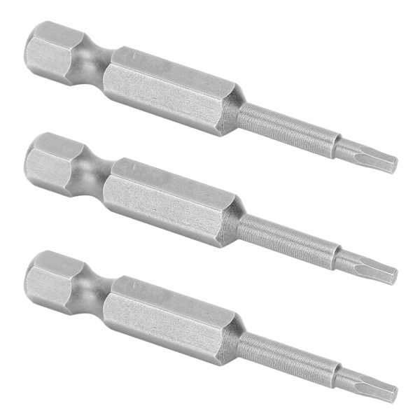 10 st Elektriska skruvmejselbitar Insexhylsa Magnetisk härdade reservdelar 2 mm