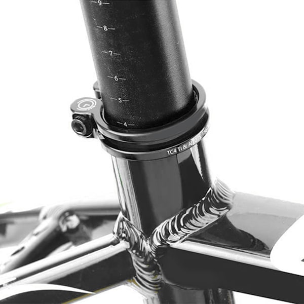 Aluminium Titanium legering cykellås sædeklemme med skruemøtrik til Mountain Road cykel34,9 mm sort