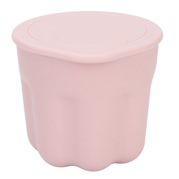 Meikkiharjat puhdistusrasia Pehmeä silikoni Nail Art Harjat pesutyökalu kuivaustelineellä vaaleanpunainen