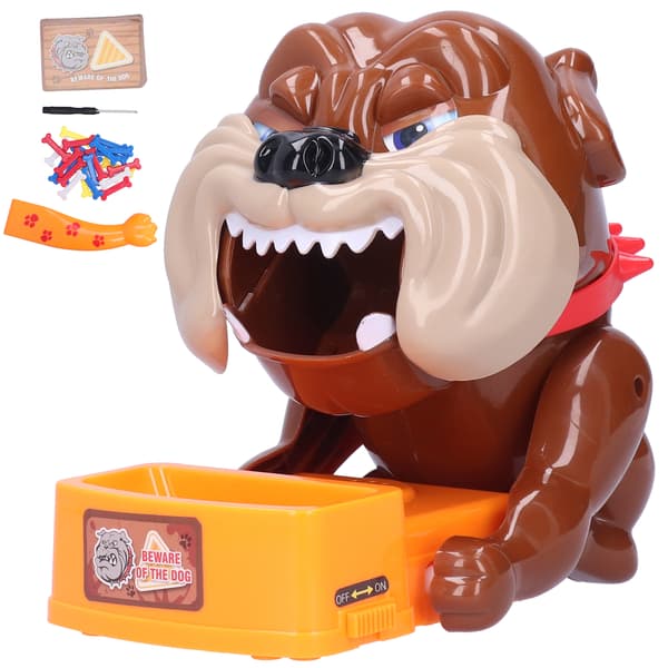 Vicious Dog Chewing Bone Electronic Tricky ParentChild Interactive Toy Funny Game Child Gift (Mischief Toy)