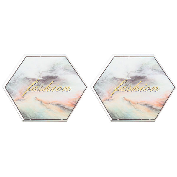 Nail Art Plade Display Stand Practice Display Neglepolering Blanding Manicure Maling PlateSexangle