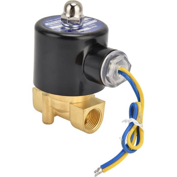 2W-040-10 G3/8 Messing Membran Magnetventil, Normalt Lukket, til Vand, Luft og Olie, 12V DC