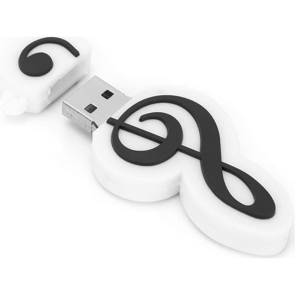 16 GB USB-flashdrev formet som en musiknode, sødt design til studentergave, hurtig lagring