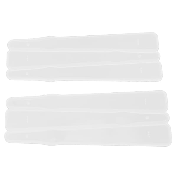 2 stk. silikoneform bærbar DIY krystal epoxy lige ventilator silikoneform gave dekoration