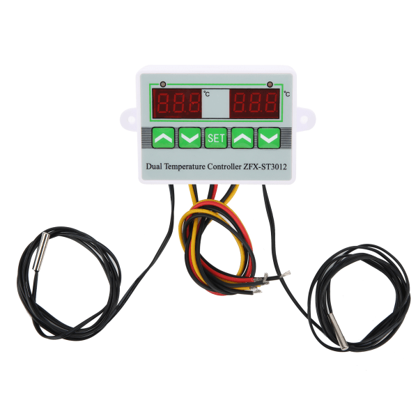 Temperaturregulator Digital Display Mikrocomputer Intelligent kontrolkontakt ST3012 12V