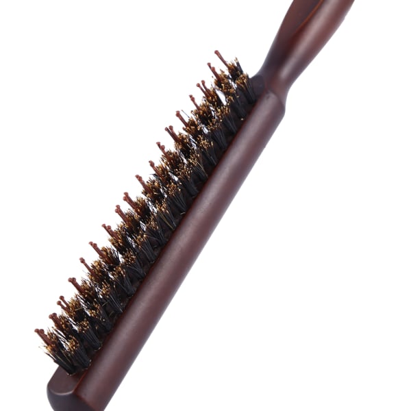 Trähandtag Naturligt vildsvinsborst hårborste Fluffig kam Frisörverktyg för frisör